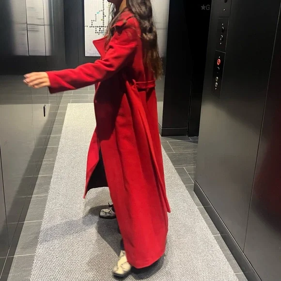 Handmade Red Coat - Picture 2 of 4